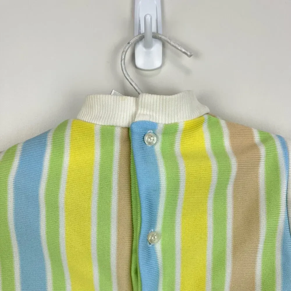 Vintage Tiny Tots Original Striped Giraffe Coverall